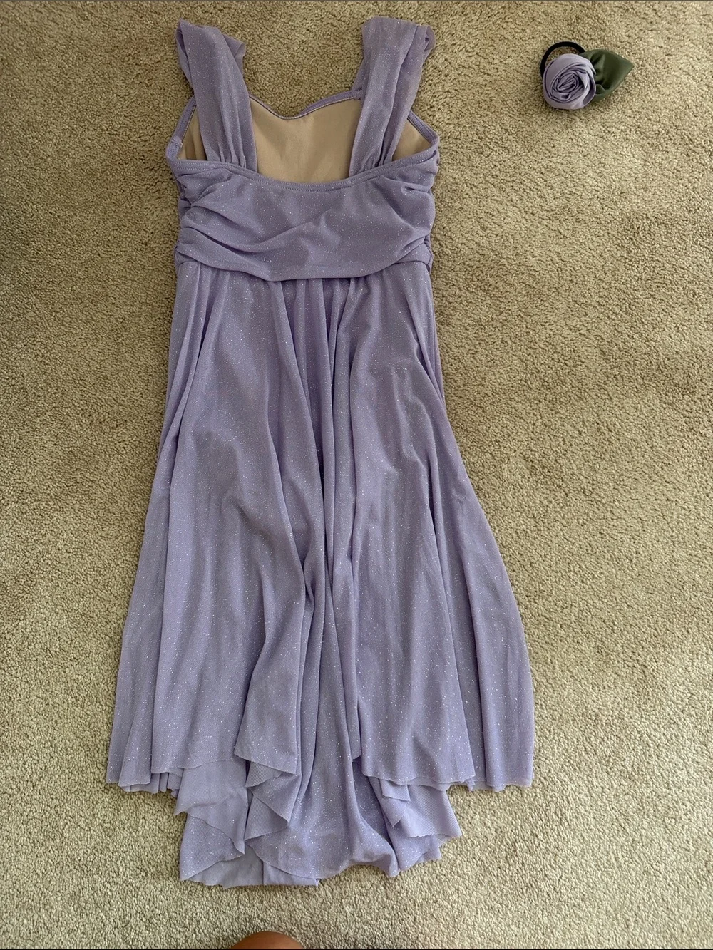 Weissman MC medium child - Elegant Lavender Chiffon dance costume